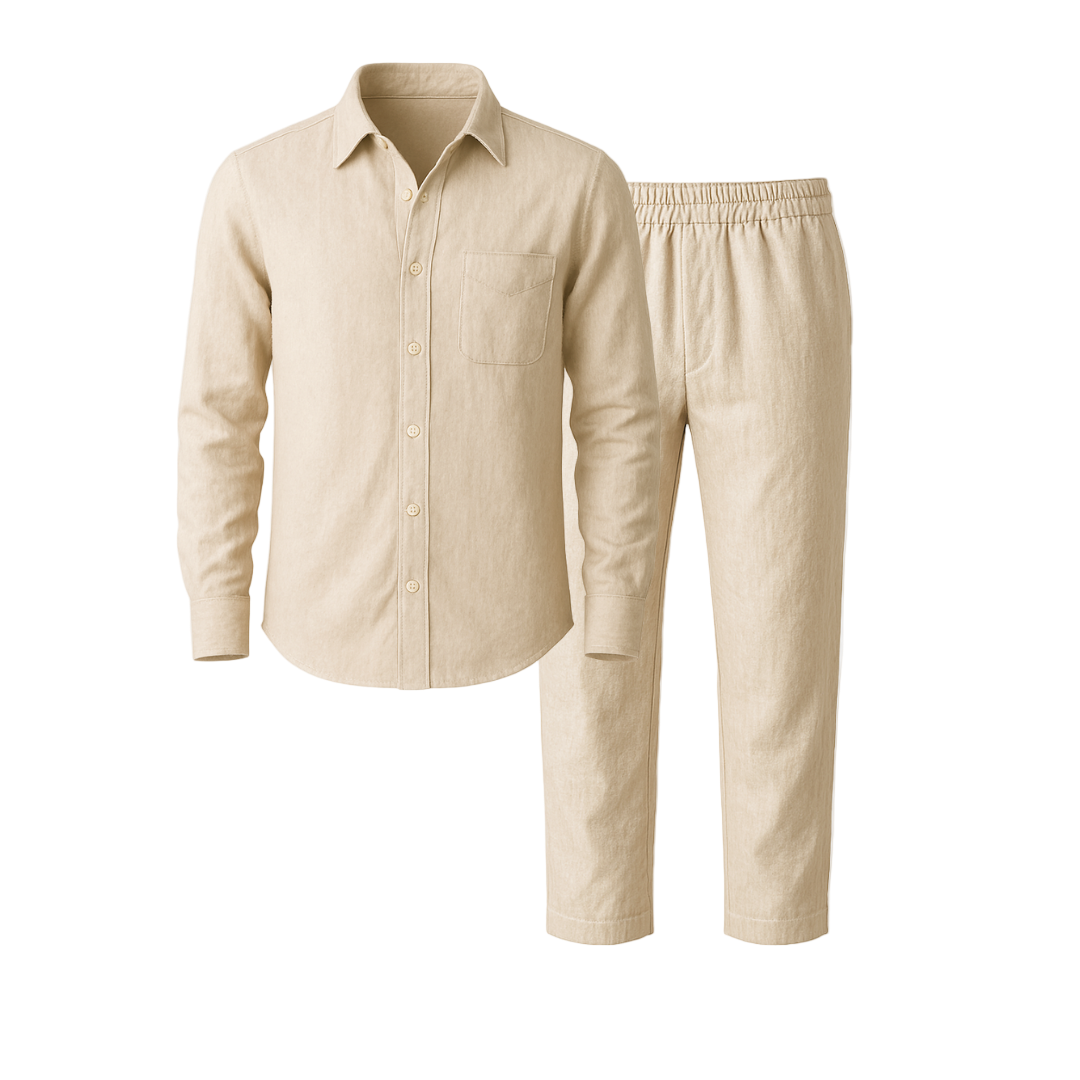 Conjunto de Camisa y Pantalones Sahara de Lino