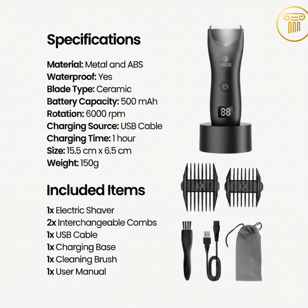 BarberMax® – Tondeuse intime professionnelle