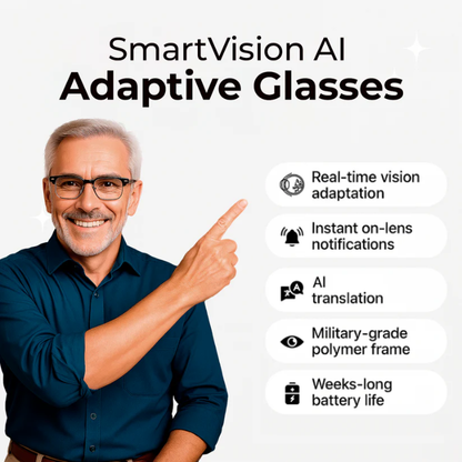 Lunettes adaptatives SmartVision™ optimisées par l'IA
