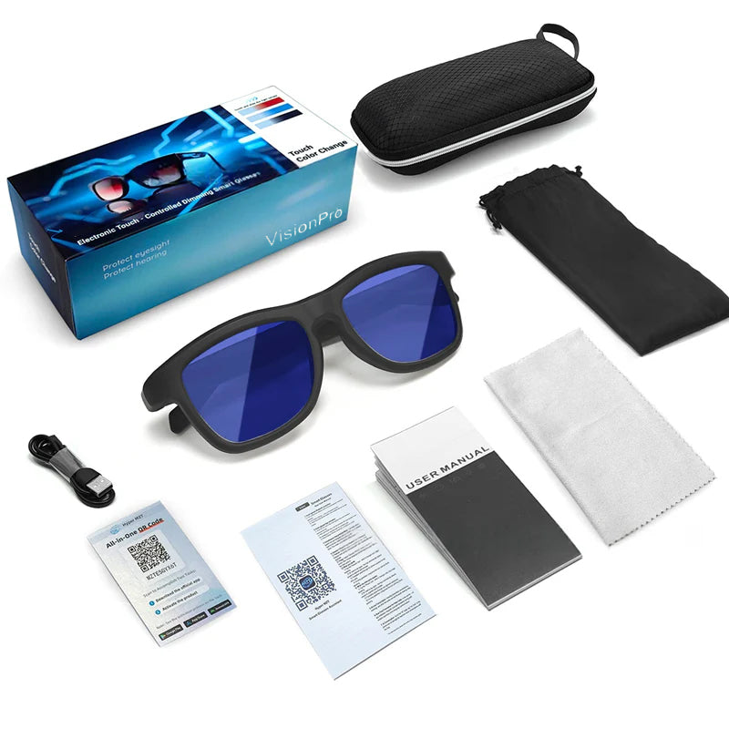 ChromaSync - AI smart glasses that change color instantly.